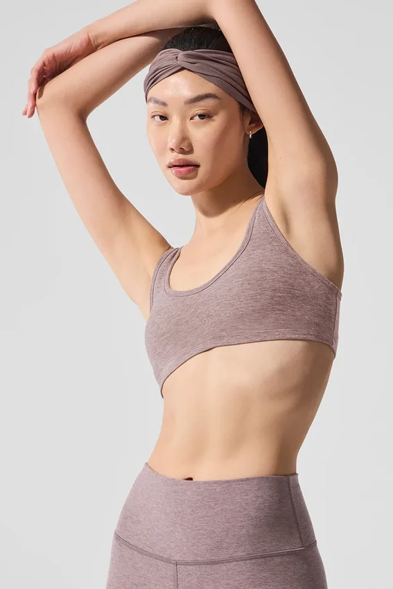 Alosoft Center Stage-BH – mørkrosa Quartz Heather