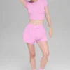 Alosoft Crop Finesse kortærmet – Candy Heart Pink