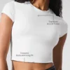 Alosoft Crop Finesse kortærmet – hvit