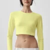 Alosoft Crop Finesse langermet – Sunshine