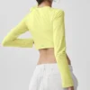 Alosoft Crop Finesse langermet – Sunshine