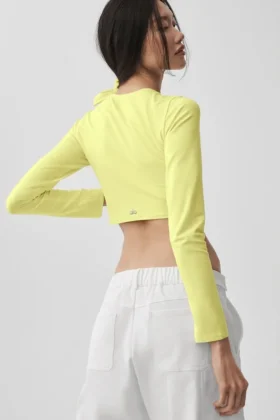 Alosoft Crop Finesse langermet – Sunshine