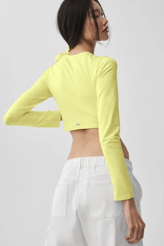 Alosoft Crop Finesse langermet – Sunshine