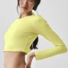 Alosoft Crop Finesse langermet – Sunshine