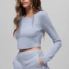 Alosoft Crop Finesse langermet – Winter Frost
