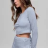 Alosoft Crop Finesse langermet – Winter Frost