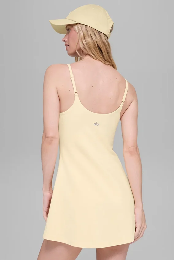 Alosoft Encore tenniskjole – Candlelight Yellow
