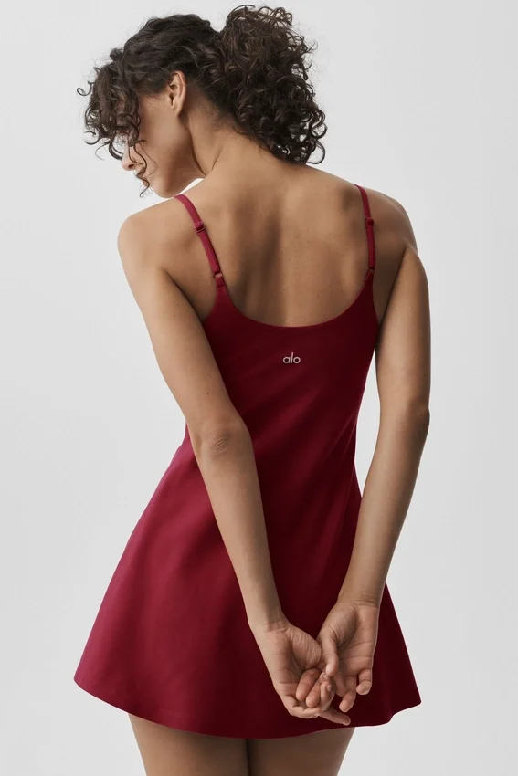 Alosoft Encore tenniskjole – Summer Romance Red