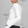 Alosoft Finesse langermet – hvit