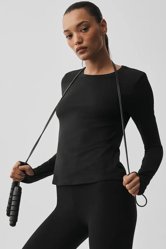 Alosoft Finesse langermet – svart