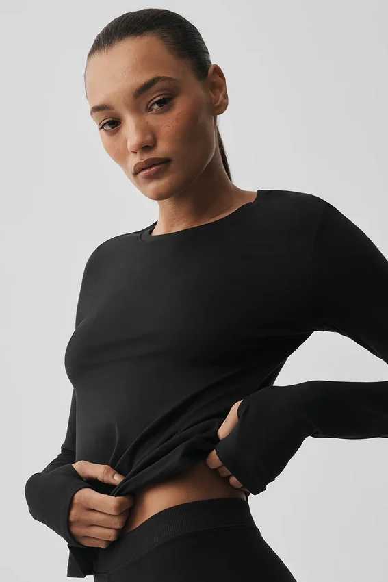 Alosoft Finesse langermet – svart
