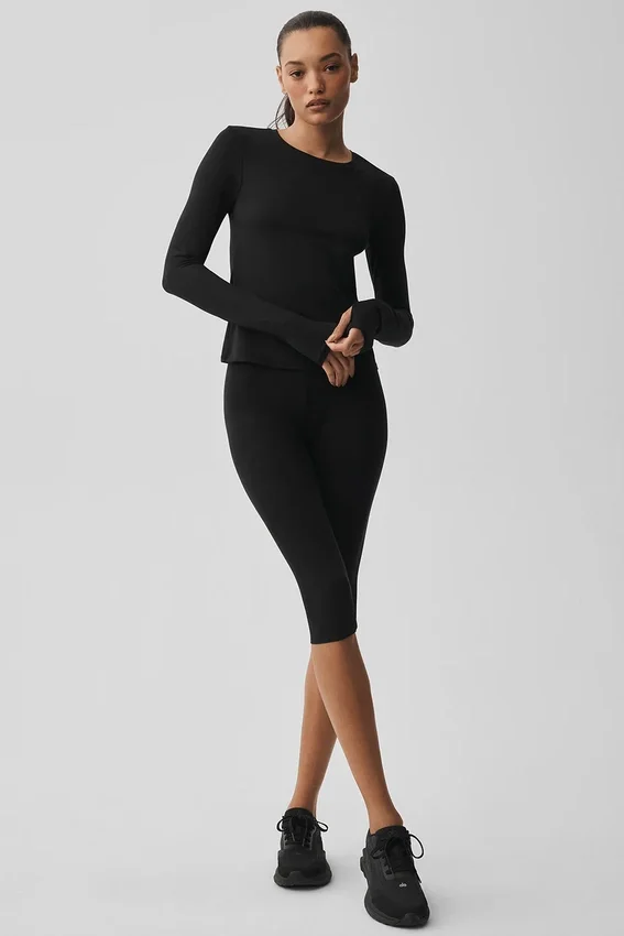 Alosoft Finesse langermet – svart