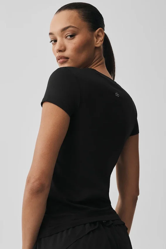 Alosoft Finesse-T-skjorte – svart