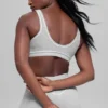Alosoft Heart Throb-BH – Athletic Heather Grey/White