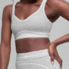 Alosoft Heart Throb-BH – Athletic Heather Grey/White