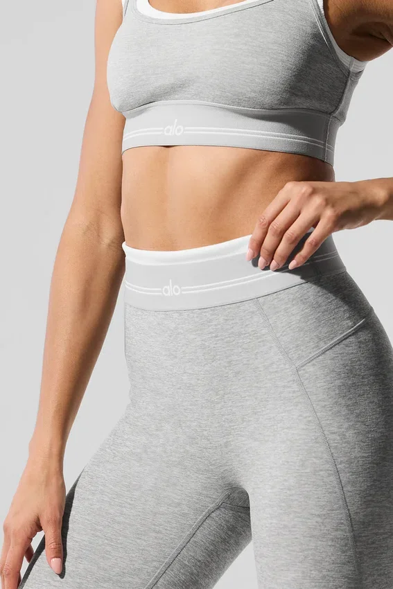 Alosoft High-Waist 7/8 Better Together Tights – Athletic Heather Grey