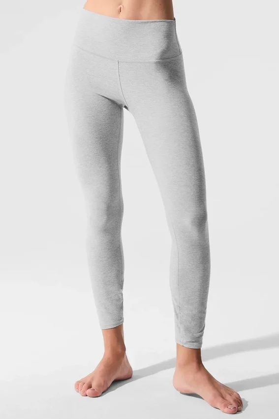 Alosoft High-Waist 7/8 Highlight Tight – Athletic Heather Grey