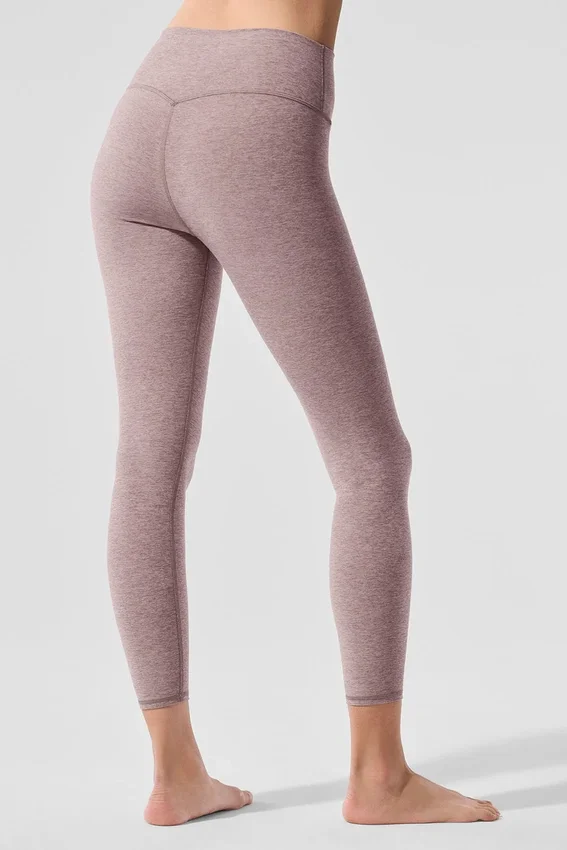 Alosoft High-Waist 7/8 Highlight Tights – mørkrosa Quartz Heather