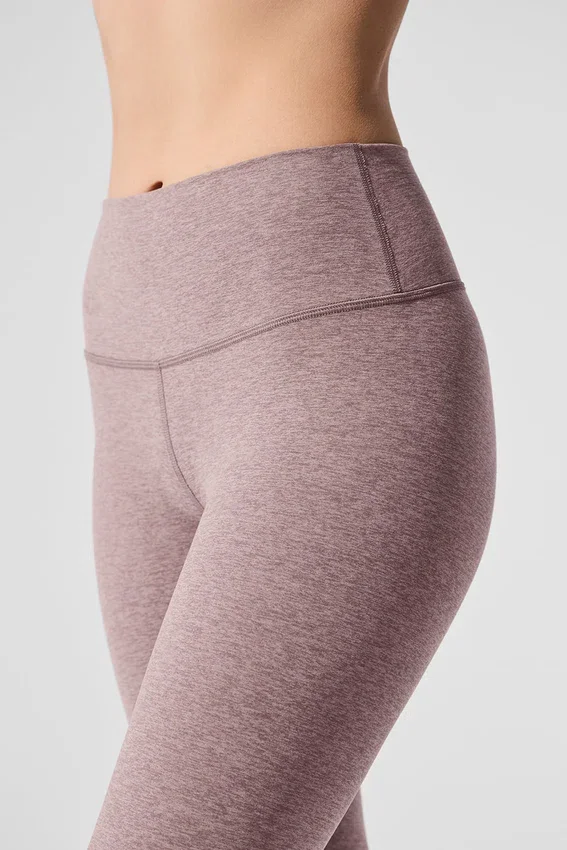Alosoft High-Waist 7/8 Highlight Tights – mørkrosa Quartz Heather