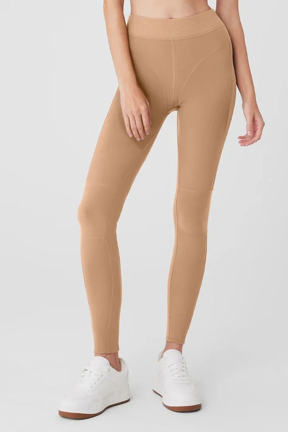 Alosoft High-Waist Head Start Tights – Toasted Almond