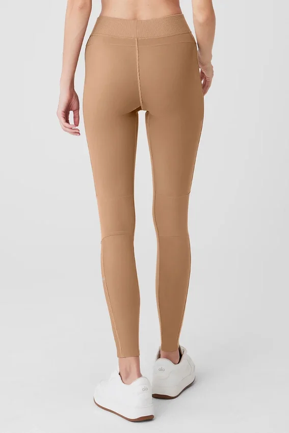 Alosoft High-Waist Head Start Tights – Toasted Almond