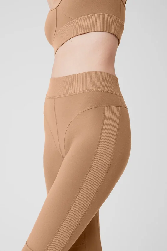 Alosoft High-Waist Head Start Tights – Toasted Almond