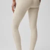 Alosoft High-Waist Heart Throb Tights – Oatmeal Heather/White