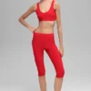 Alosoft High-Waist Iconic 90's Capri – knallrød