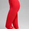Alosoft High-Waist Iconic 90's Capri – knallrød