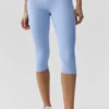 Alosoft High-Waist Iconic 90'S Capri – lys provenceblå
