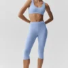 Alosoft High-Waist Iconic 90'S Capri – lys provenceblå