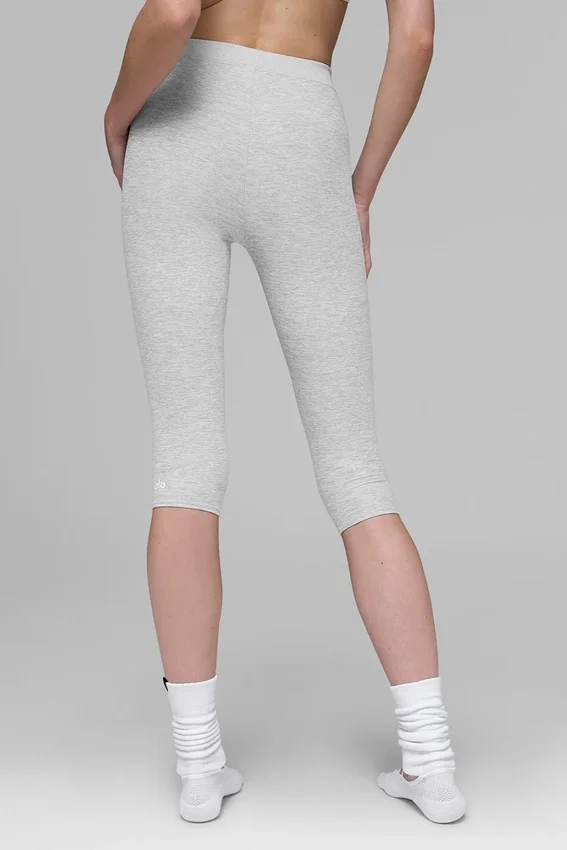Alosoft Iconic 90'S Capri med High-Waist – Athletic Heather Grey