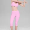 Alosoft Iconic 90'S Capri med High-Waist – Candy Heart Pink