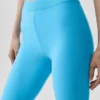 Alosoft Iconic 90'S Capri med høy midje – azurblå