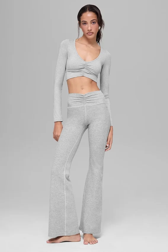 Alosoft Intuition langermet BH – Athletic Heather Grey