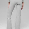 Alosoft Intuition leggings med High-Waist og bootcut – Athletic Heather Grey