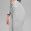 Alosoft Intuition leggings med High-Waist og bootcut – Athletic Heather Grey