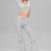 Alosoft Intuition leggings med High-Waist og bootcut – Athletic Heather Grey