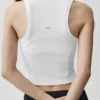 Alosoft Level up Full Zip Tank – hvit