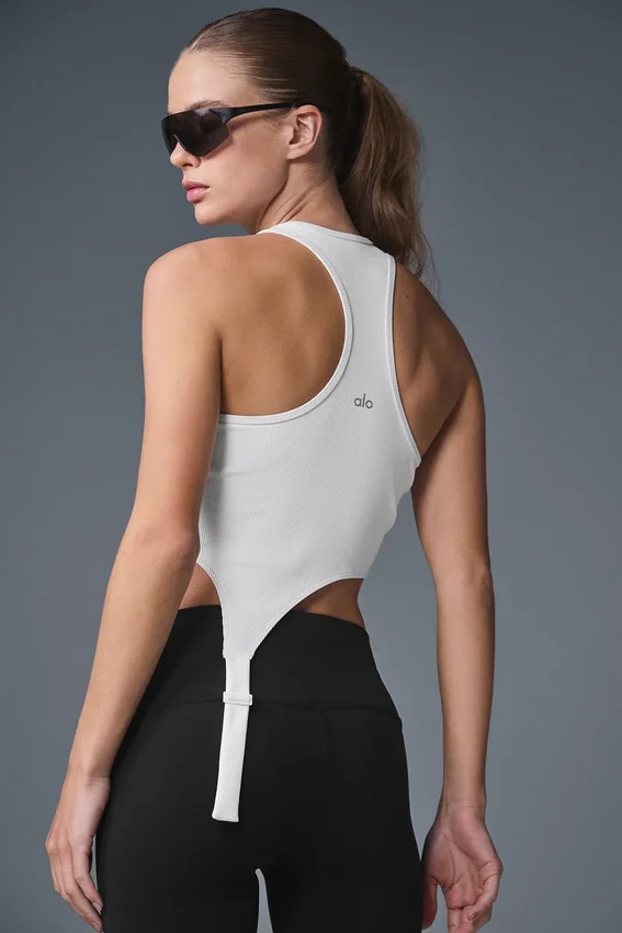 Alosoft Ribbed Revelation Tank – Hvit
