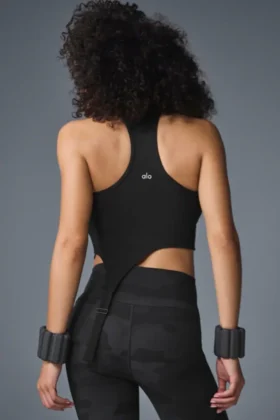 Alosoft Ribbed Revelation Tank – Svart