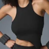 Alosoft Ribbed Revelation Tank – Svart