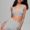 Alosoft Sincere Micro Shorts – Athletic Heather Grey