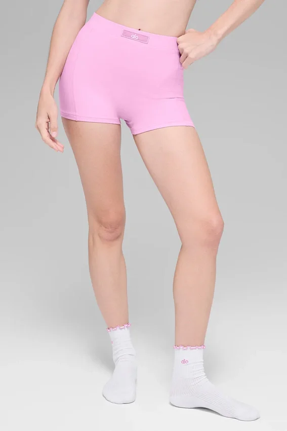Alosoft Sincere Micro Shorts – Candy Heart Pink