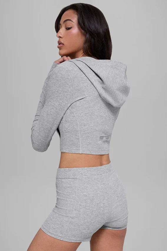 Alosoft Sincere tettsittende jakke – Athletic Heather Grey