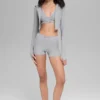 Alosoft Sincere tettsittende jakke – Athletic Heather Grey