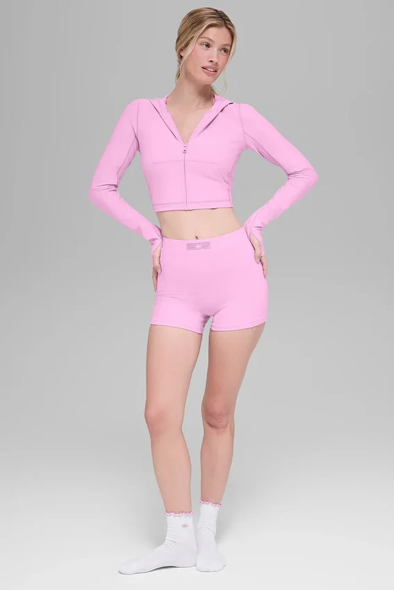 Alosoft Sincere tettsittende jakke – Candy Heart-rosa