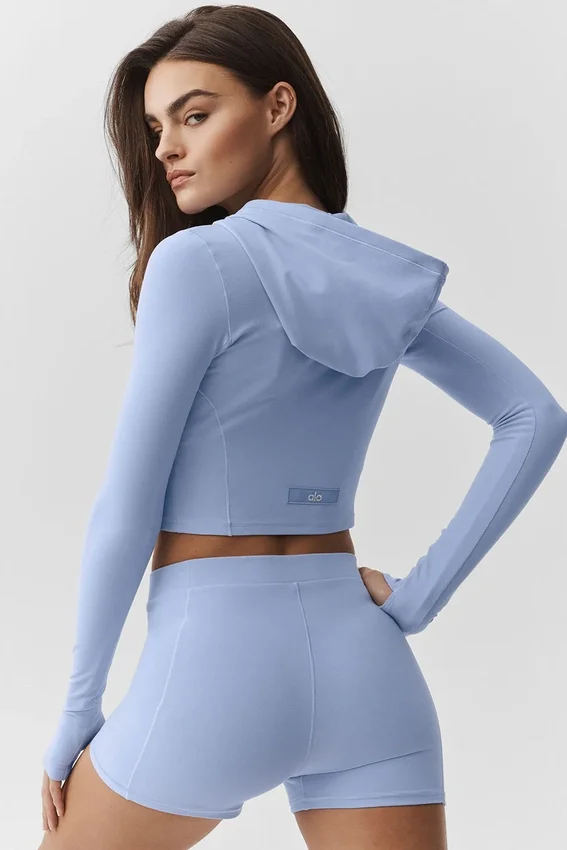 Alosoft Sincere tettsittende jakke – lys provenceblå