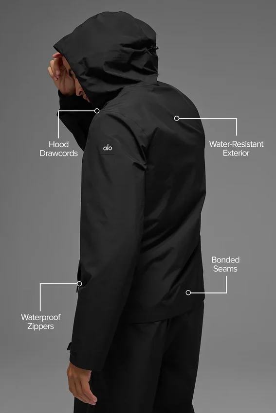 Alpha Shell-jakke – svart