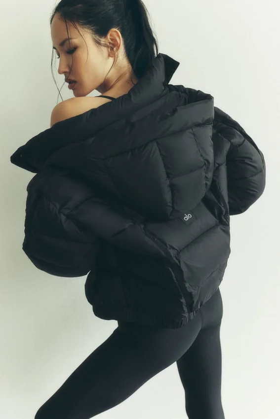 Aspen Love pufferjakke – svart